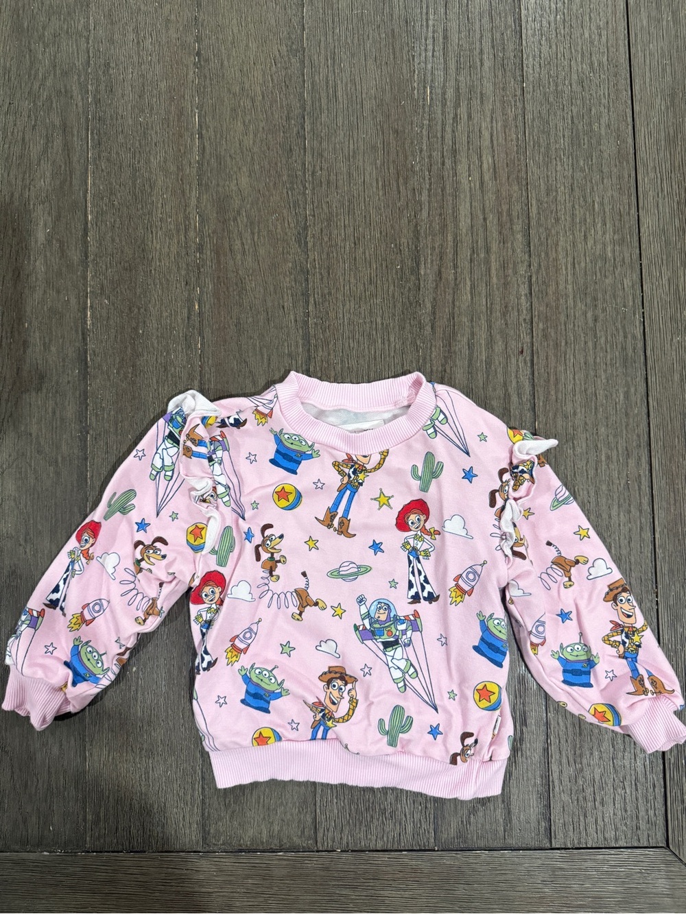 Disney Pixar Toy Story Little Sleepies Play Collection Pink Toddler Sweatshirt